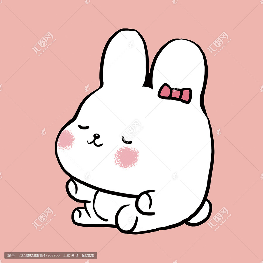 小白兔簡筆畫