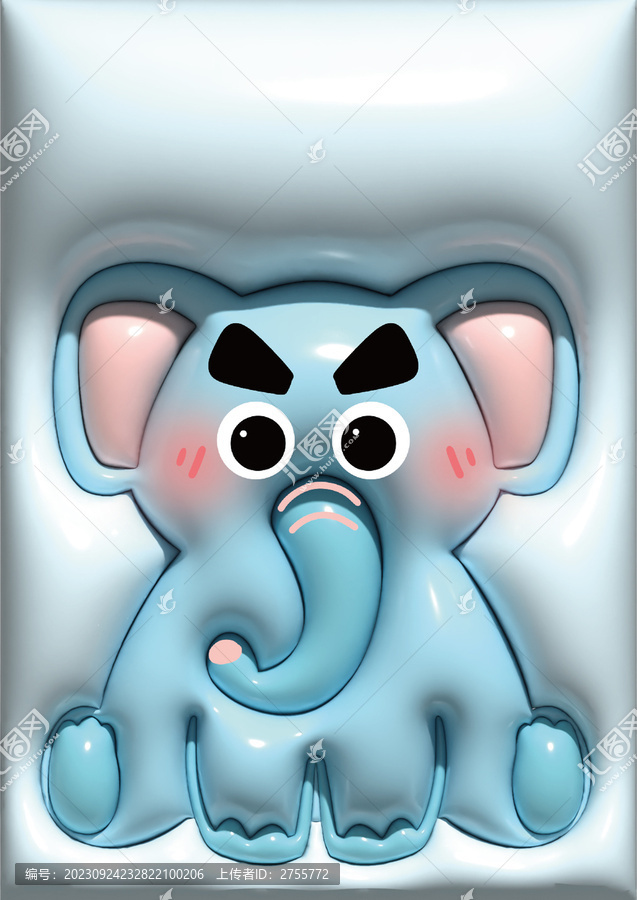 卡通小象膨脹風(fēng)
