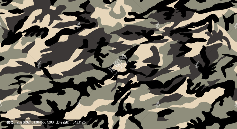 迷彩四方連續(xù)數(shù)碼印花
