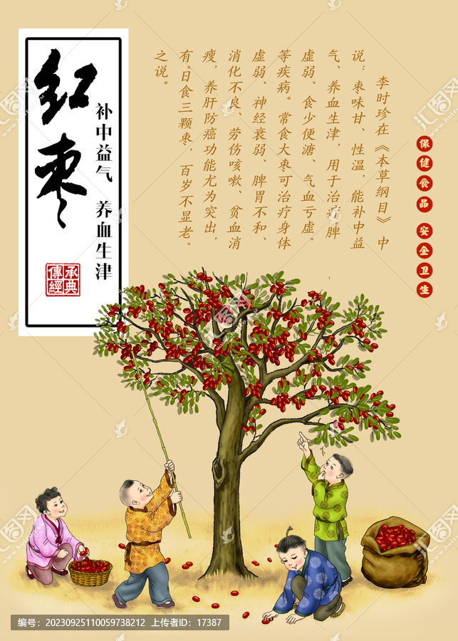 紅棗插畫