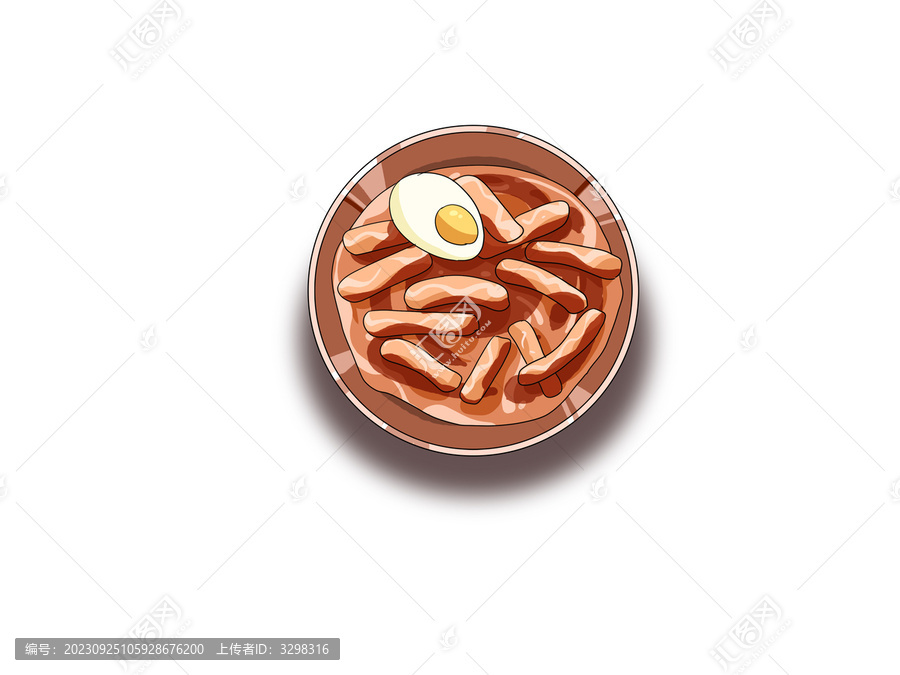 朝鮮傳統(tǒng)美味美食雞蛋年糕