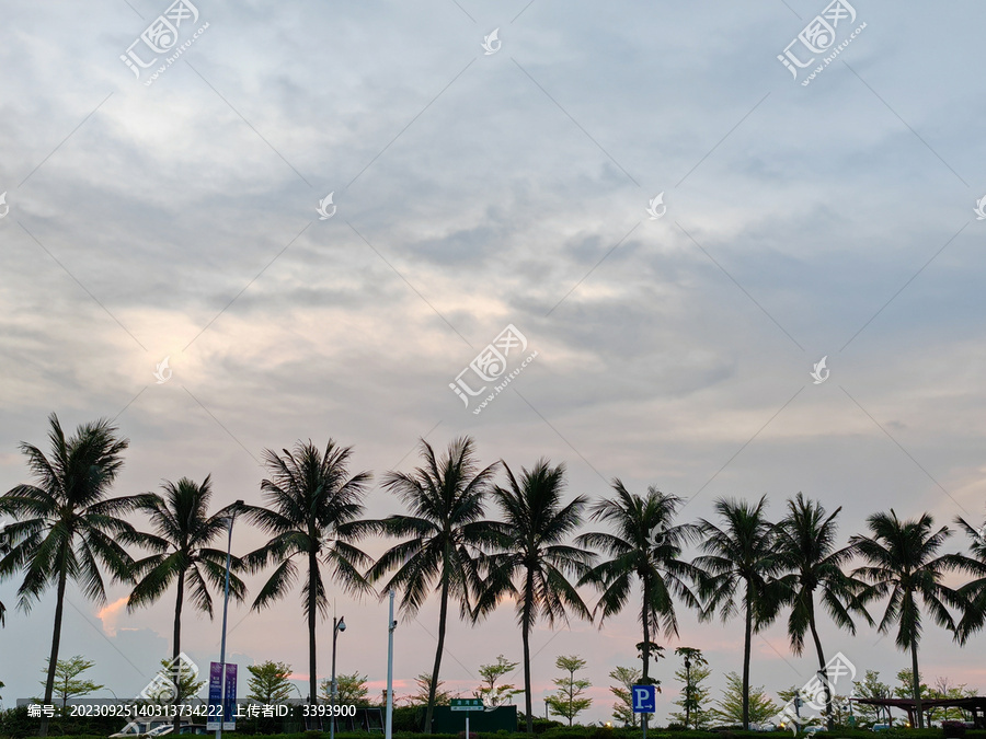 海南海口海口湾海边