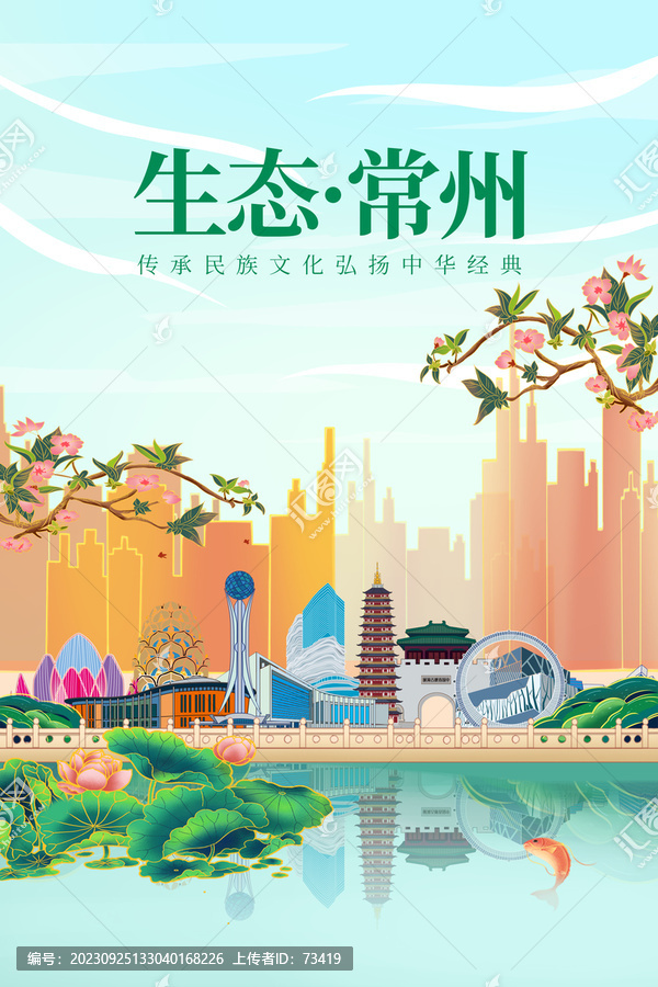 常州綠色生態(tài)城市宣傳海報