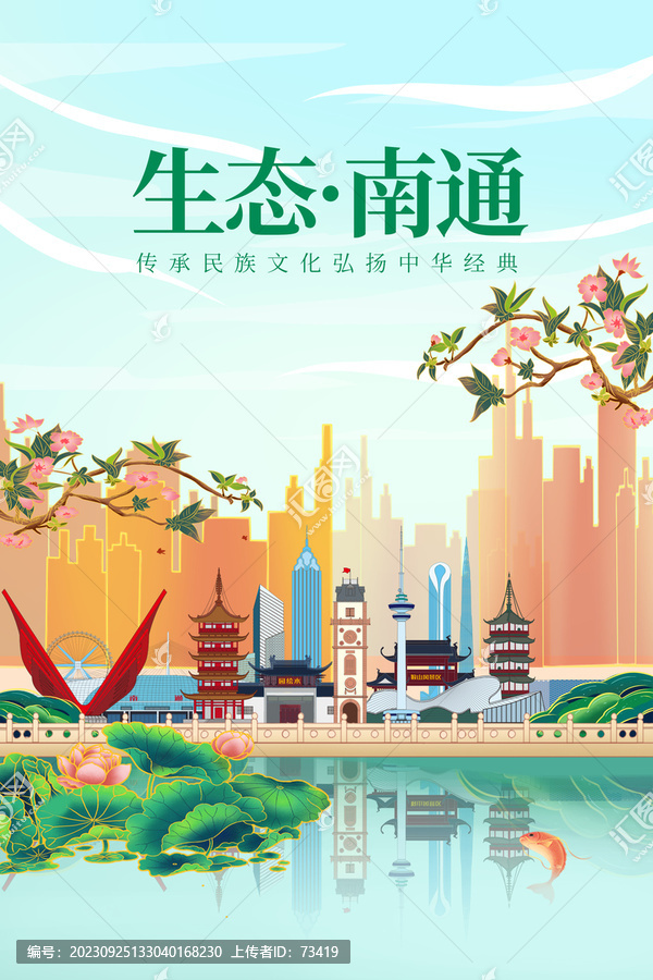 南通綠色生態城市宣傳海報