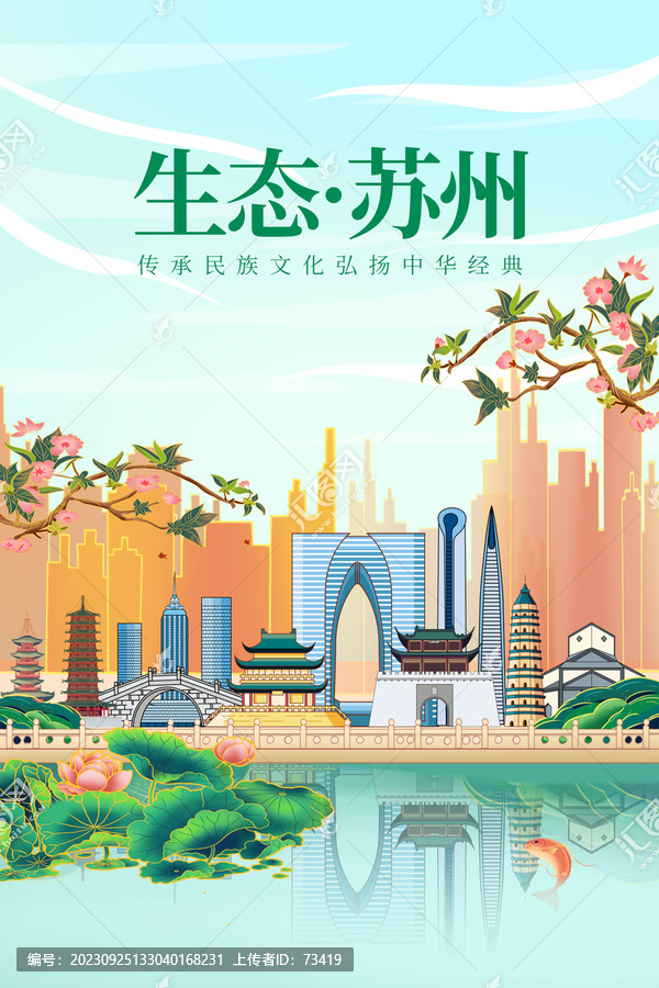 蘇州綠色生態(tài)城市宣傳海報