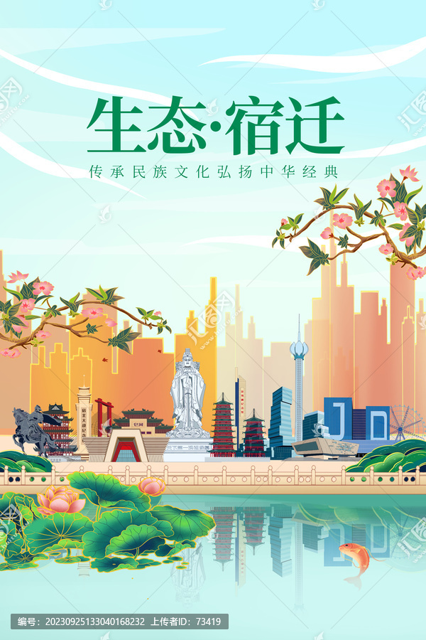 宿遷綠色生態(tài)城市宣傳海報(bào)