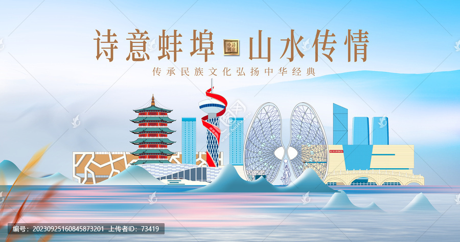 蚌埠山水美景城市風(fēng)光美景
