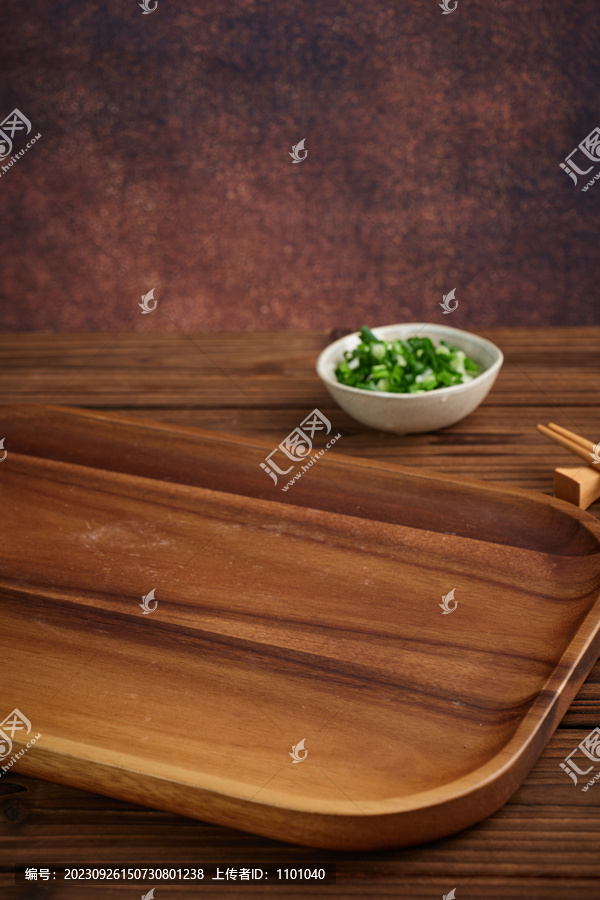 木桌美食场景