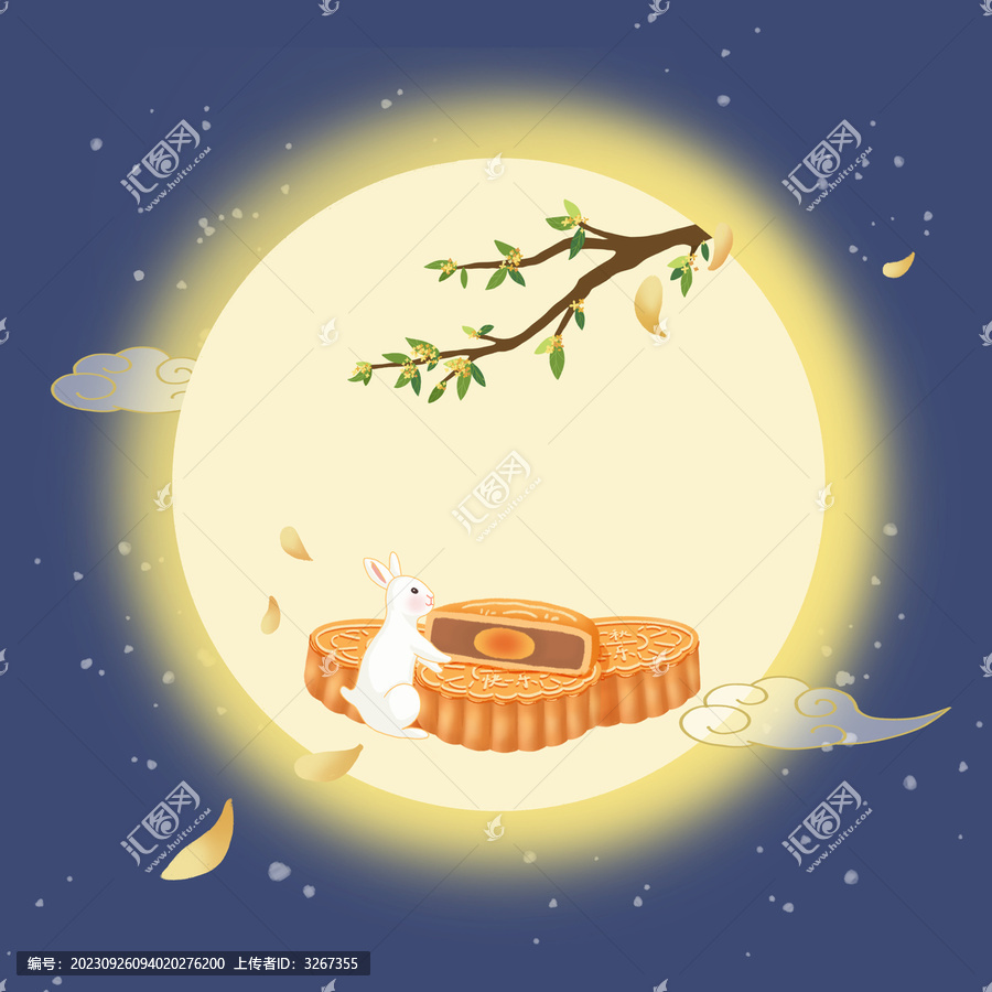 原創(chuàng)中秋節(jié)插畫