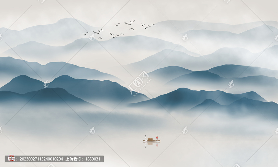 水墨山水畫