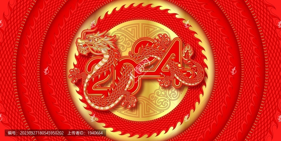 龍繪畫矢量裝飾