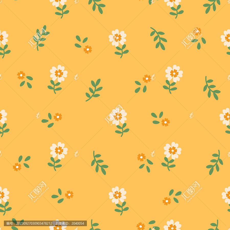 小碎花印花圖案