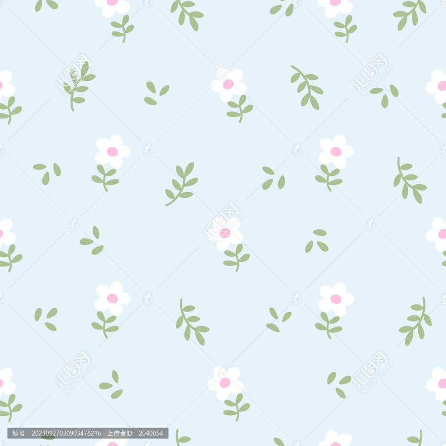 小碎花印花圖案