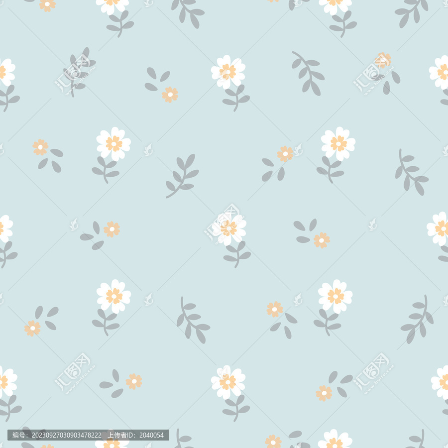 小碎花印花圖案