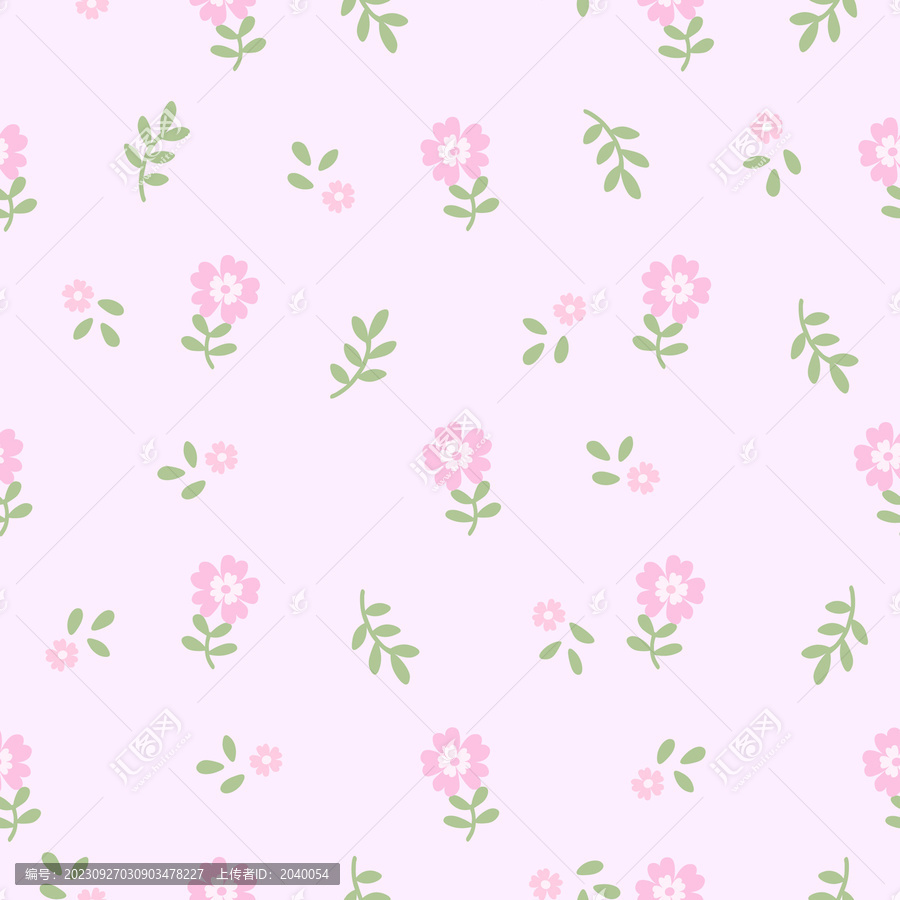 簡約花卉花型
