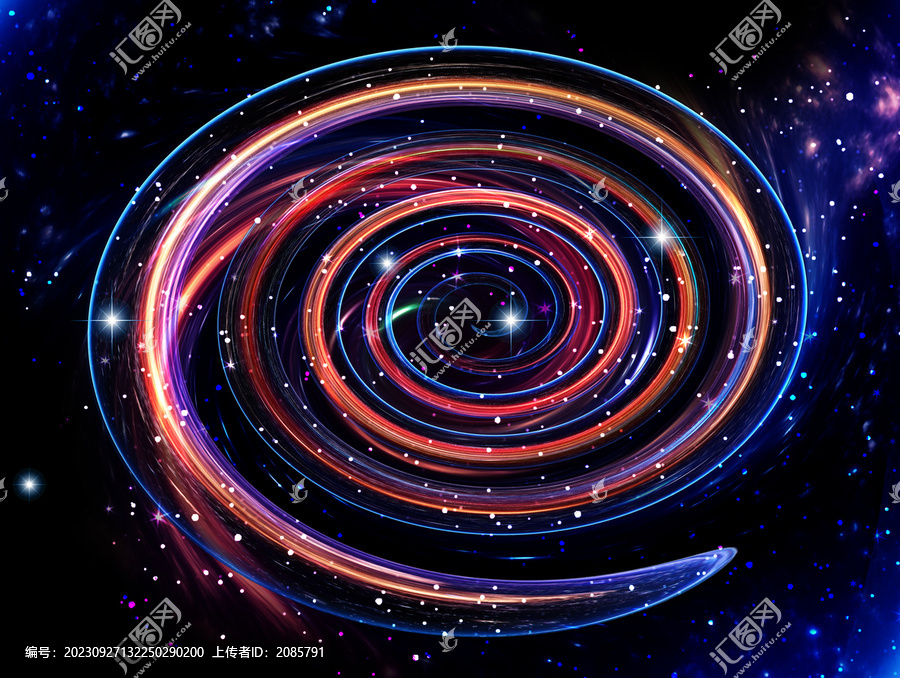 漩渦星空背景