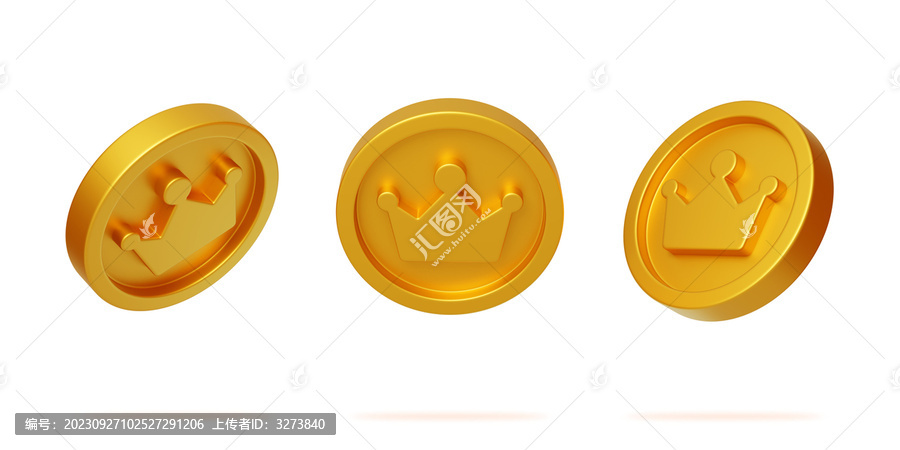 價(jià)值幸運(yùn)活動(dòng)金幣獎(jiǎng)勵(lì)皇冠3D