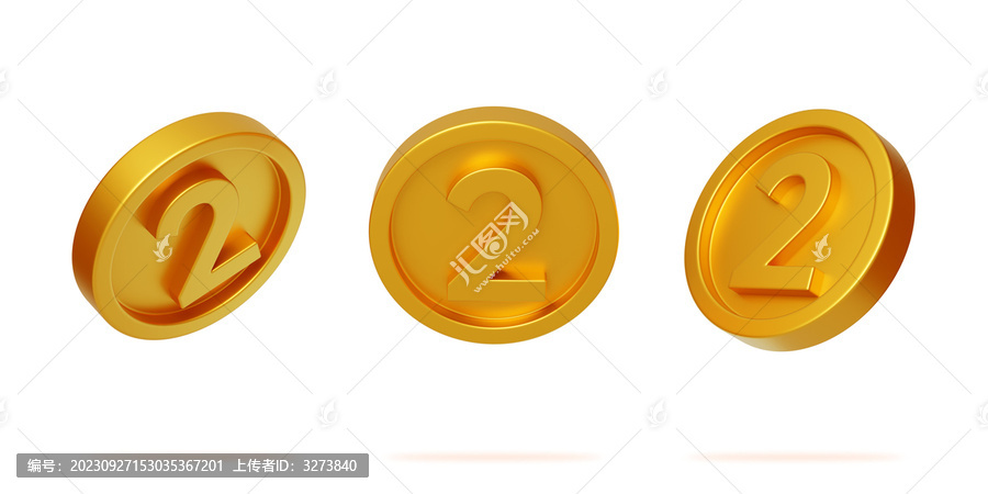 價(jià)值幸運(yùn)金幣金額數(shù)字生日3D
