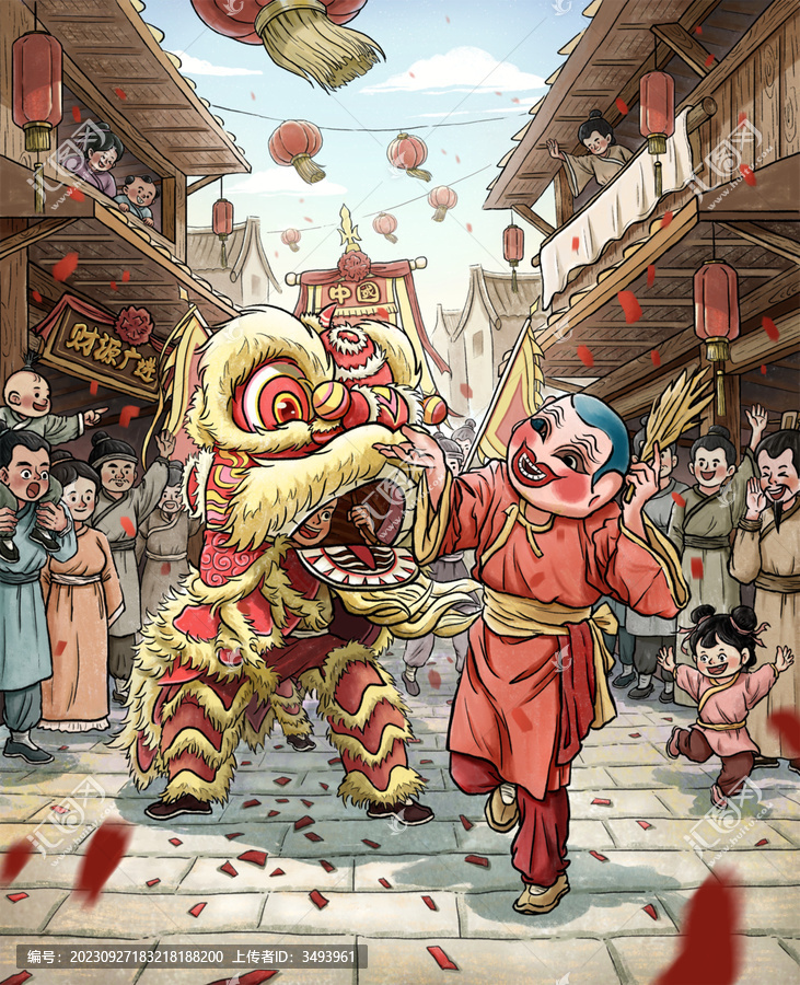 街道醒獅舞獅