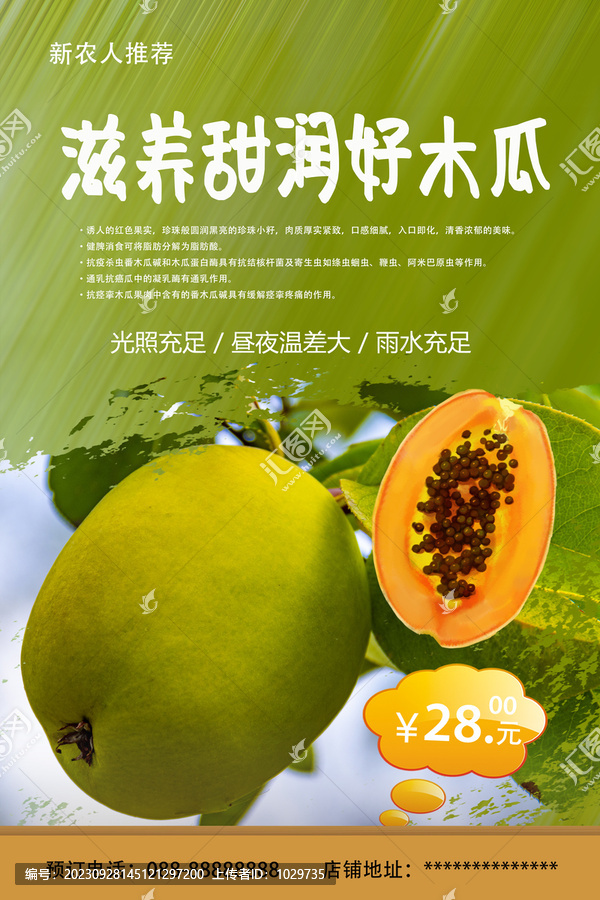 木瓜海報