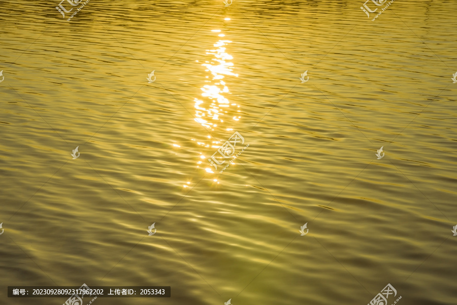 金色星光水面