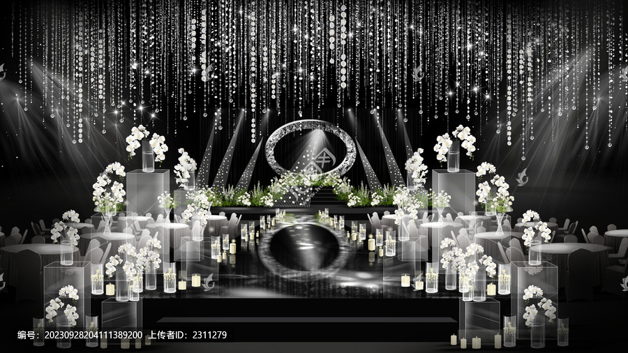 丁達(dá)爾光婚禮效果圖