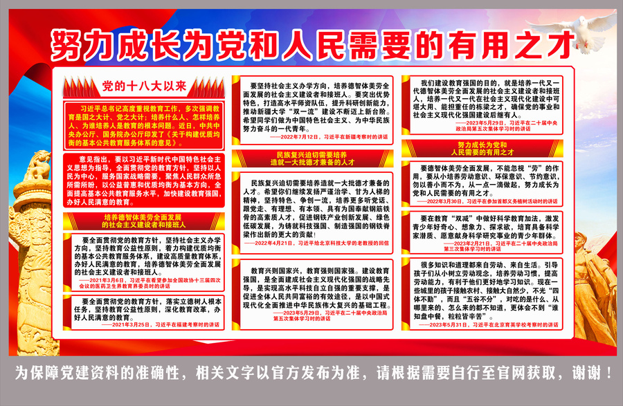 黨和人民需要的有用之才