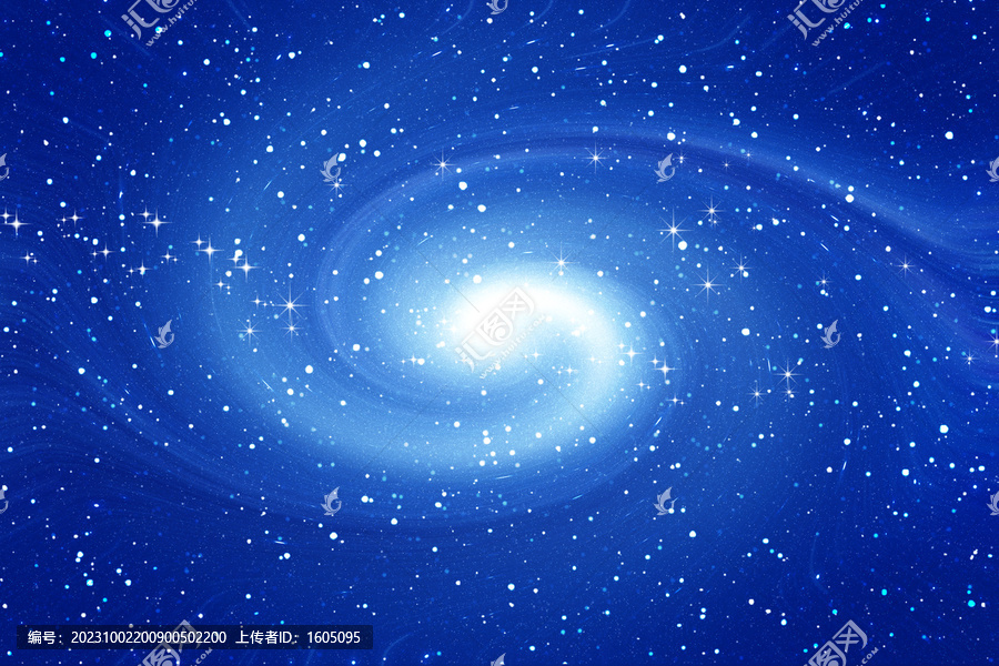 旋渦藍(lán)色星空