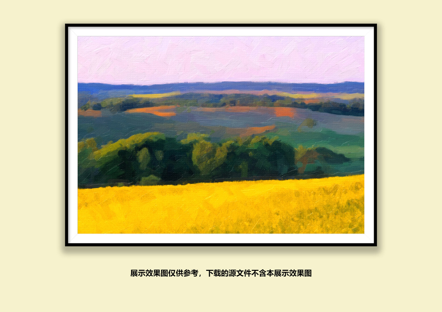 春天油菜花田