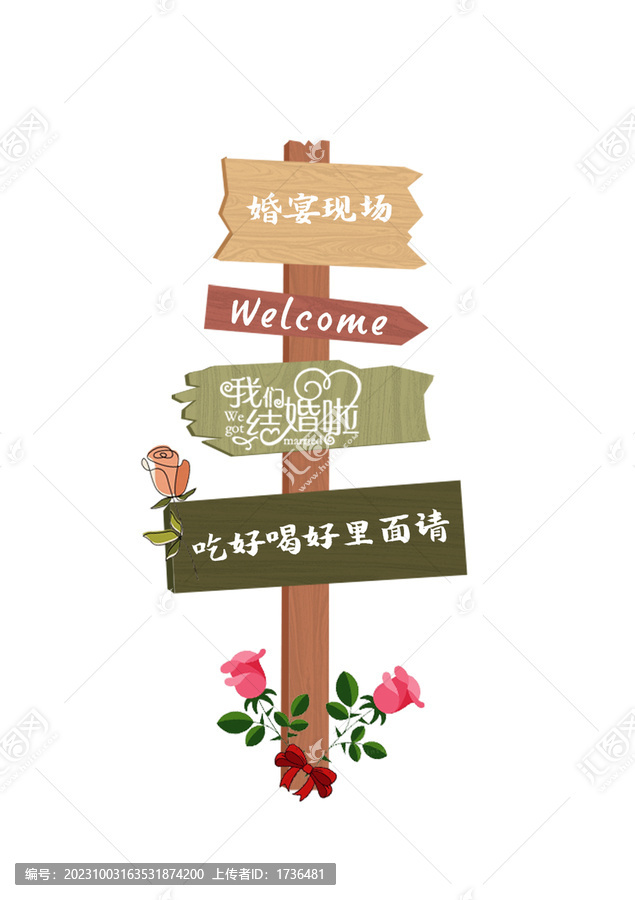 婚禮立牌