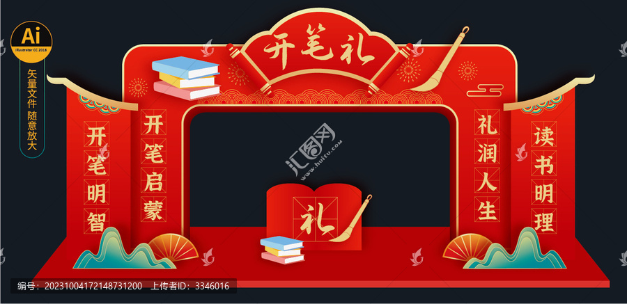 開(kāi)筆禮門(mén)頭