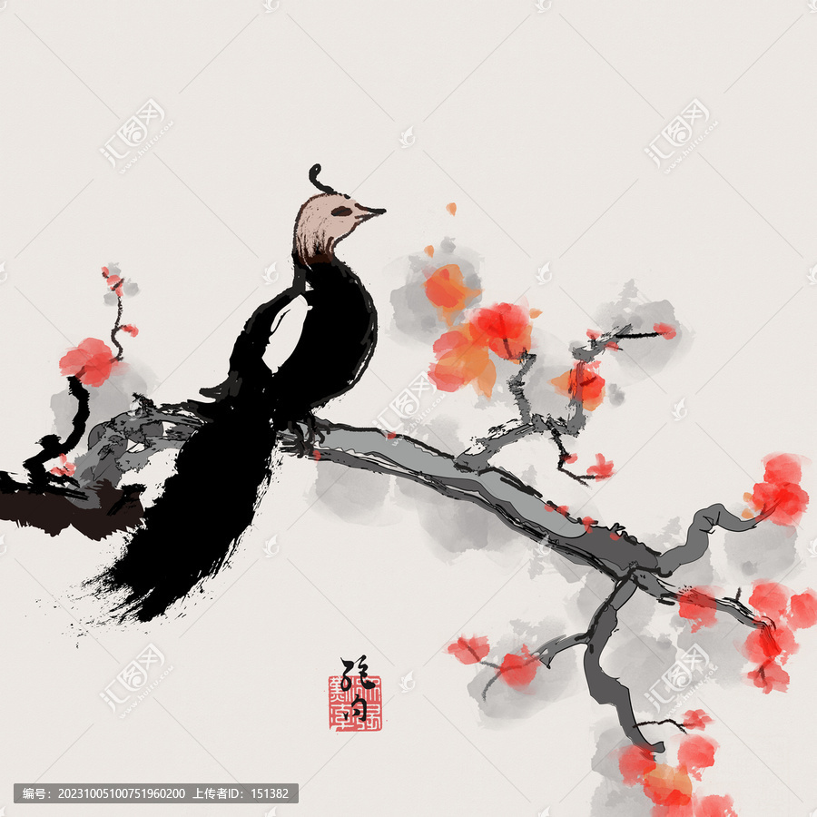 新中式國畫花鳥畫