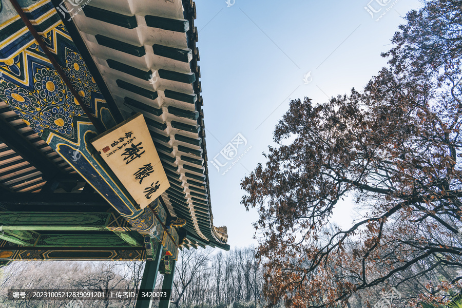 江苏南京钟山风景区景点流徽榭