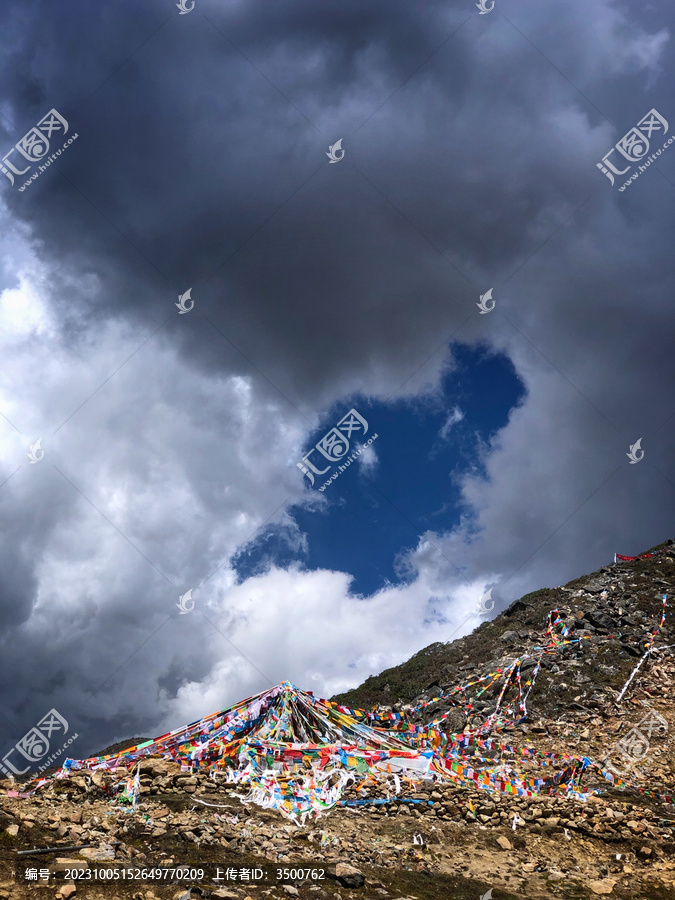 西藏旅游色季拉山口自然风景