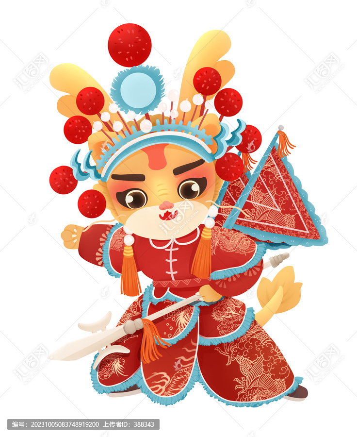 國粹京劇龍形象