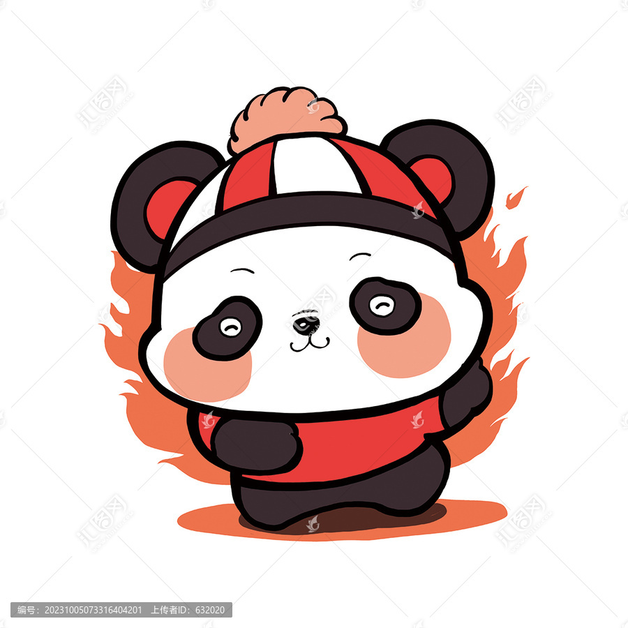 可愛卡通熊貓圖片