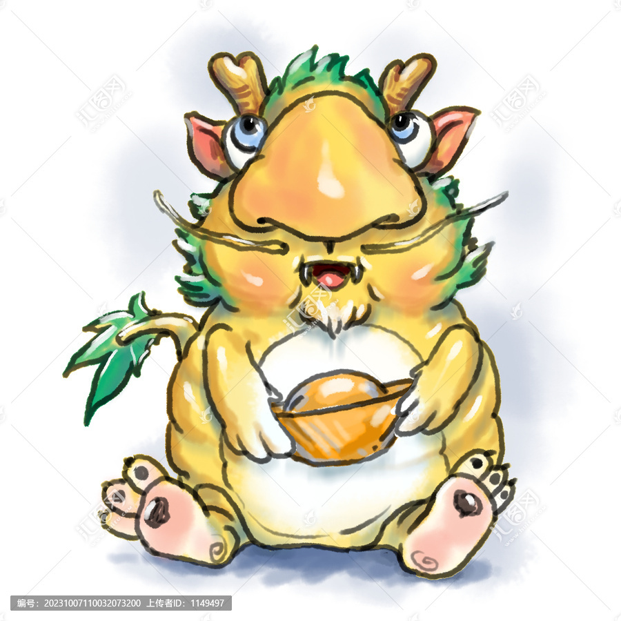 像毛毛蟲(chóng)的Q版龍