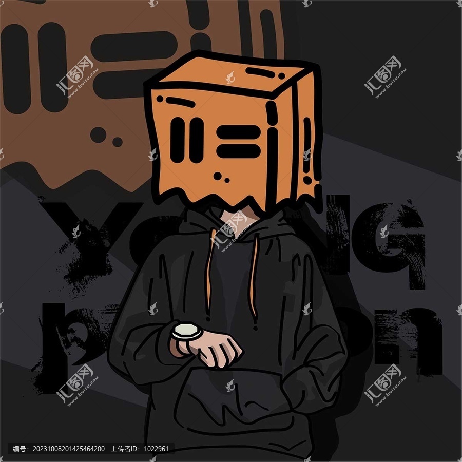 盒臉少年