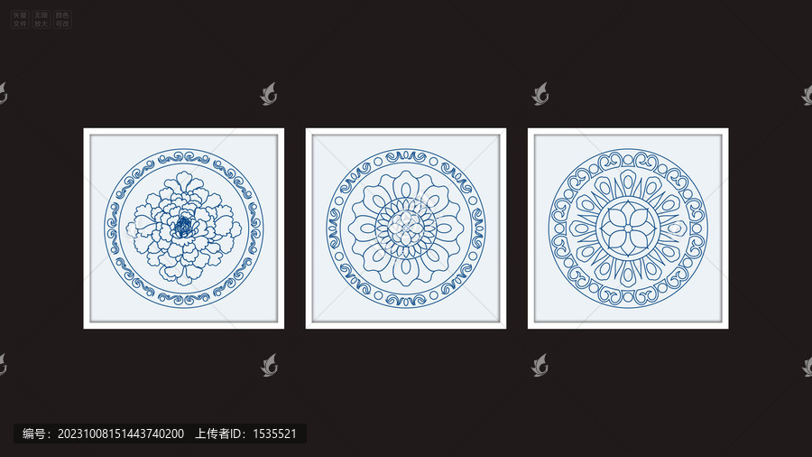 中國傳統(tǒng)紋樣牡丹底紋