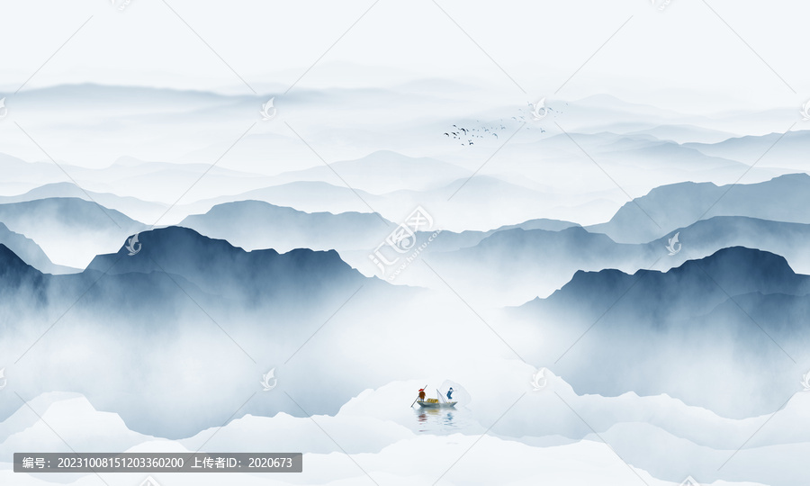 新中式山水畫
