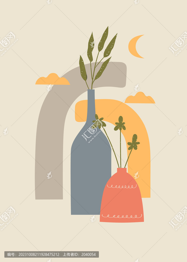 極簡花瓶藝術(shù)畫