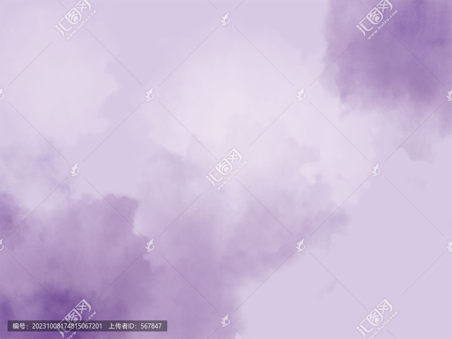 紫色抽像水彩背景