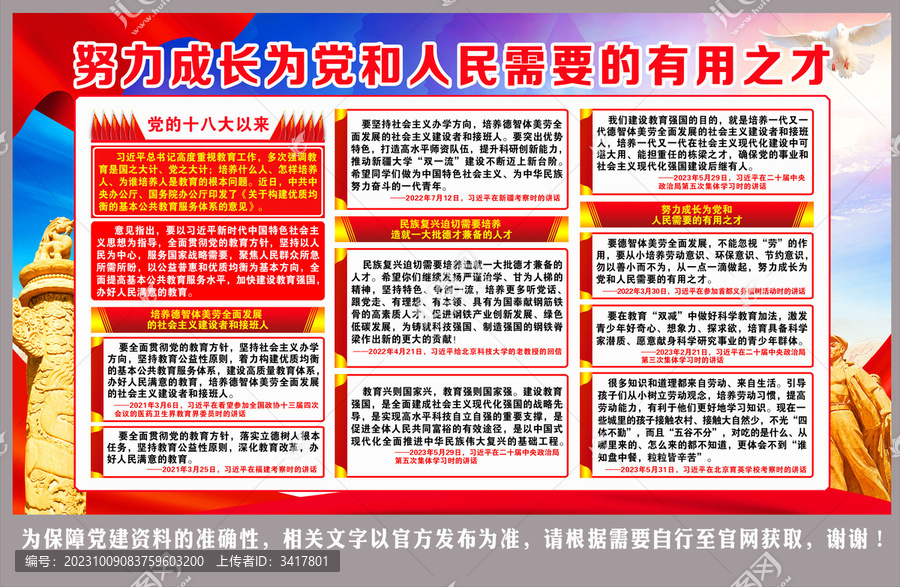成長為黨和人民需要的有用之才