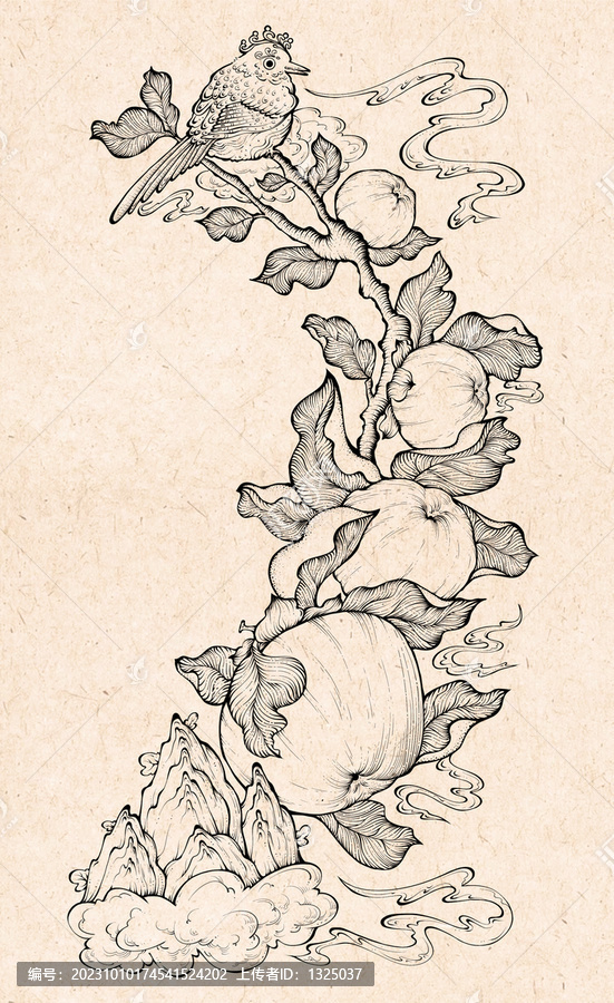 柿子通版畫插畫
