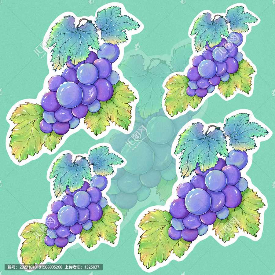 葡萄插畫