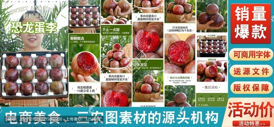恐龍蛋李詳情頁