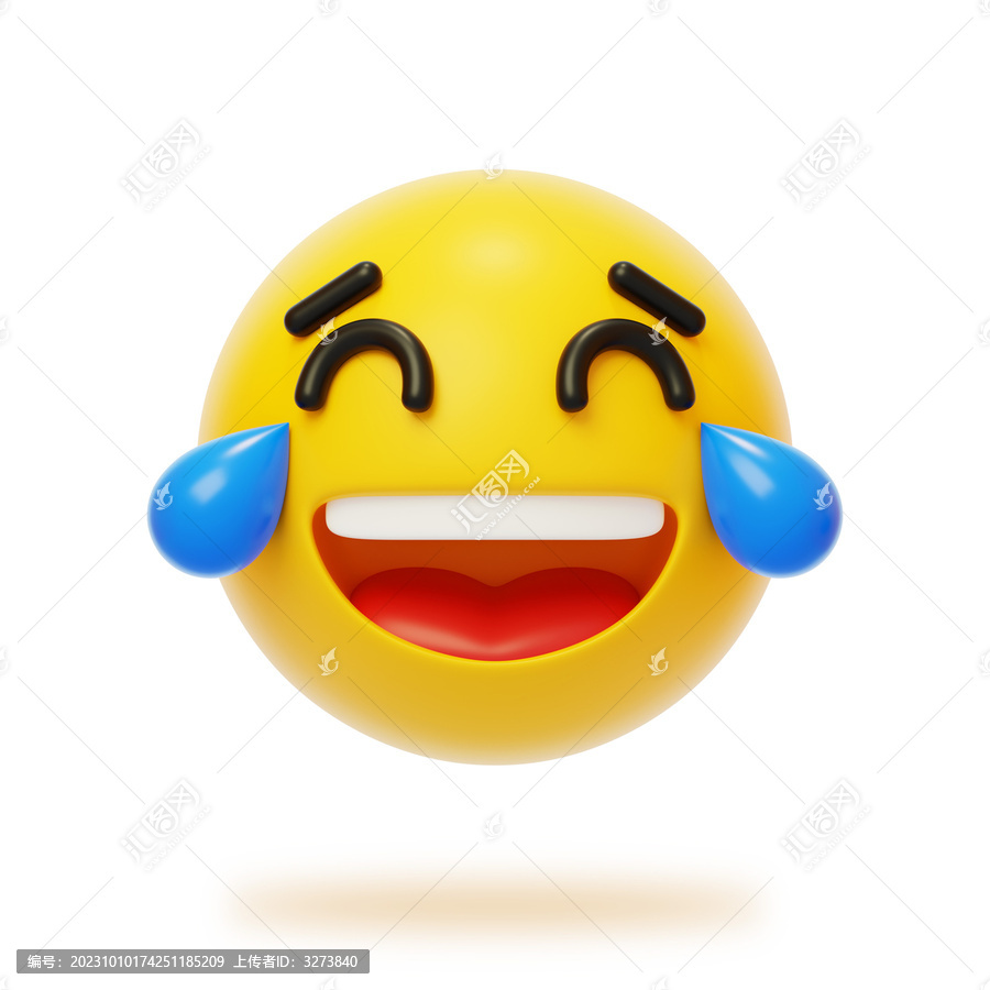 社交情緒表情情感反應(yīng)哭笑3D