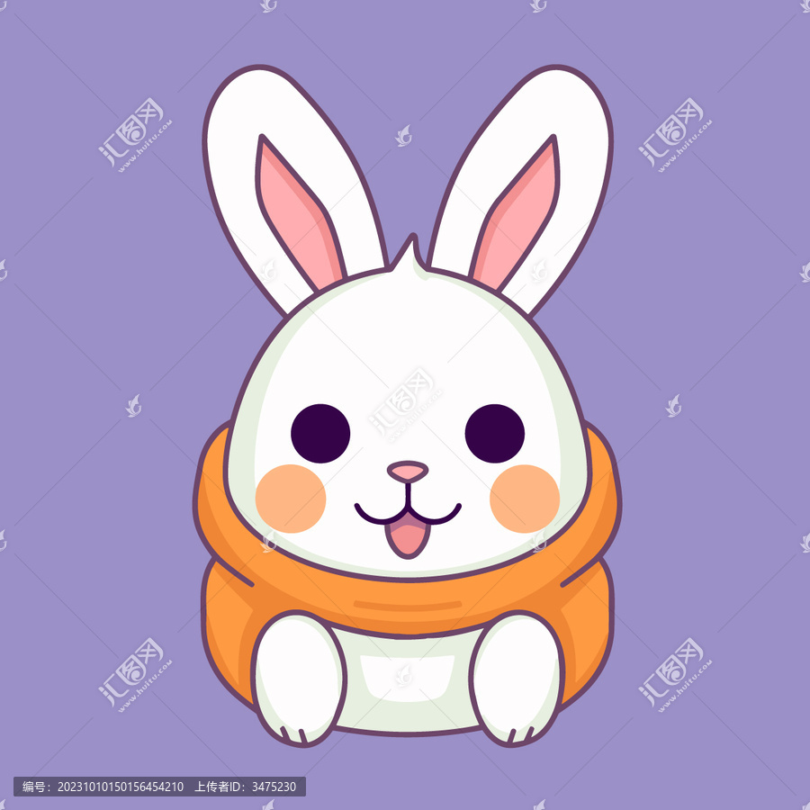 小兔子插畫素材