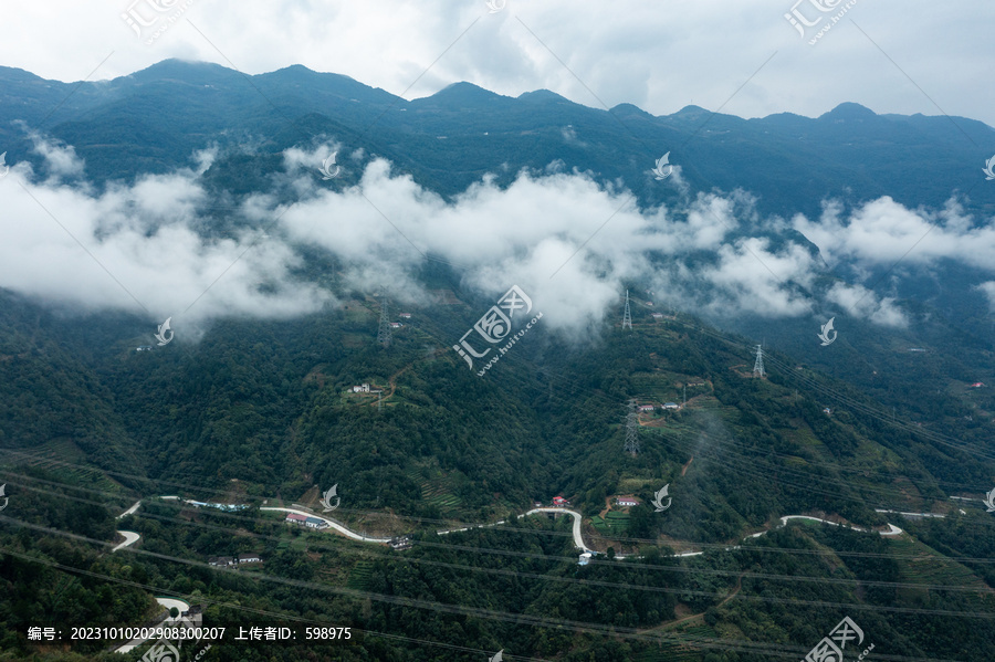 清江画廊云雾山水风光