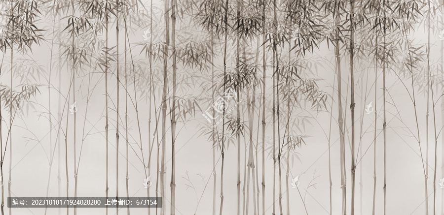 竹林背景墻